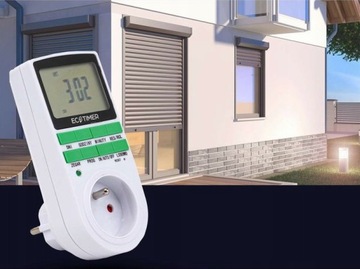 ПРОГРАММАТОР ВРЕМЕНИ ВКЛ/ВЫКЛ ЦИФРОВОЙ ТАЙМЕР ЖК-дисплей - польское меню