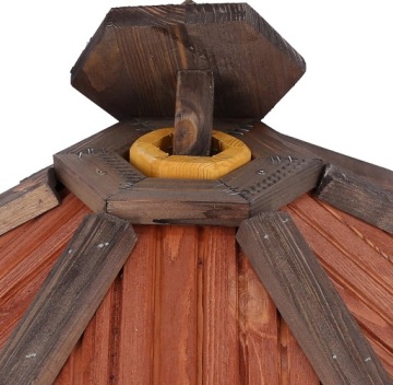 Деревянная кормушка для птиц с кормушкой KW60