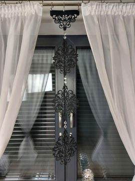 ZAWIESZKA AŻUROWA AŻUR OZDOBA GIRLANDA KRYSZTAŁ DEKOR OKNO BALKON 1