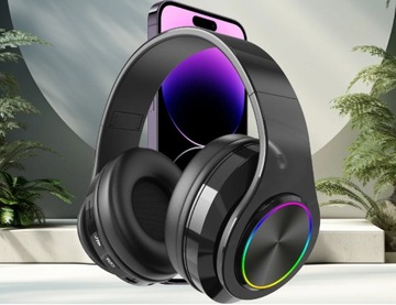 БЕСПРОВОДНЫЕ НАКЛОННЫЕ НАУШНИКИ BLUETOOTH MP3 МИКРОФОН РАДИО