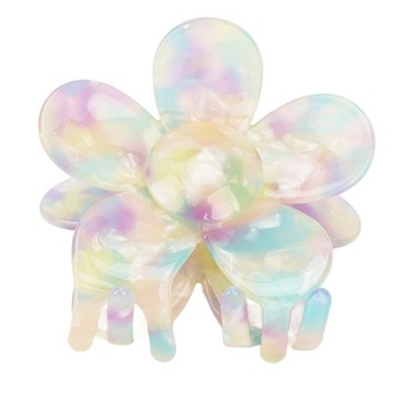 Зажим для волос из ацетатного пластика в форме цветка