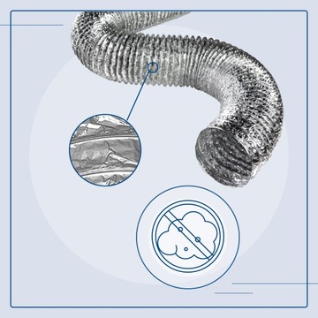 ГИБКАЯ АЛЮМИНИЕВАЯ ВЕНТИЛЯЦИОННАЯ ТРУБА fi 125 10 м СЕРТИФИКАТ ГИБКОГО СОЕДИНЕНИЯ