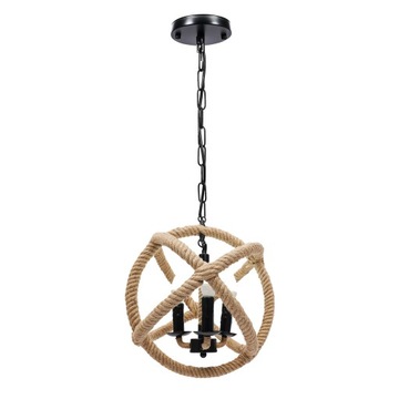 35CM LAMPA WISZĄCA Z LINY KONOPNEJ E12