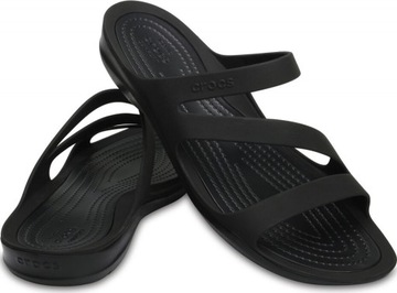 KLAPKI DAMSKIE CROCS SWIFTWATER SANDAL W CZARNE 203998 060 r 37-38