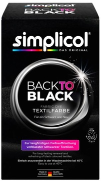 Simplicol Back to Black Barwnik do Tkanin 400 g