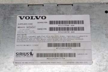 VOLVO XC90 РАДИО ТЮНЕР 31210230