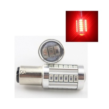 P21/5W żarówka LED BAY15D 12V 17W CANBUS czerwona