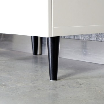 Ножки Черные деревянные ножки 10 см + комплект листового металла