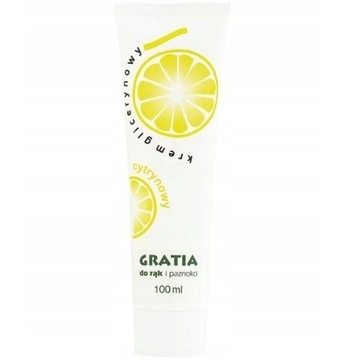 GRATIA Krem do rąk i paznokci CYTRYNOWY 100 ml