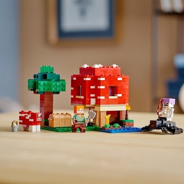 LEGO Minecraft 21179 Грибной домик ДЕТСКАЯ ИГРУШКА ДЛЯ ДЕТЕЙ
