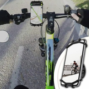 ПРОЧНЫЙ ВЕЛОСИПЕДНЫЙ ДЕРЖАТЕЛЬ ДЛЯ ТЕЛЕФОНА, ВЕЛОСИПЕДНОГО РУЛЯ, СИЛИКОНОВЫЙ, РЕГУЛИРУЕМЫЙ