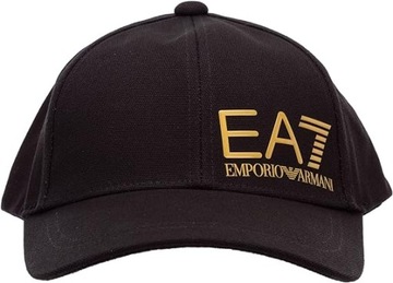 EA7 EMPORIO ARMANI 7 CZAPKA Z DASZKIEM BLACK