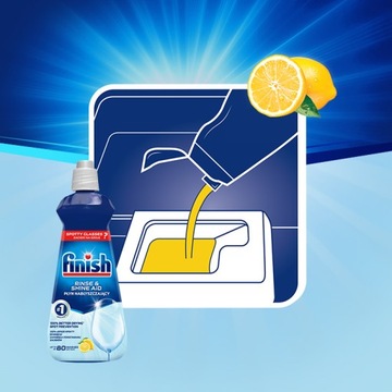 FINISH Płyn Nabłyszczający Do Zmywarek LEMON 400
