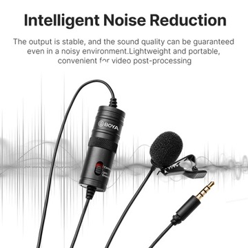 Петличный всенаправленный микрофон BOYA BY-M1 с клапаном