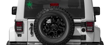 ZIELONY LISTEK Naklejka POCZĄTKUJĄCY MŁODY KIEROWCA LIŚĆ KLONU 11cm