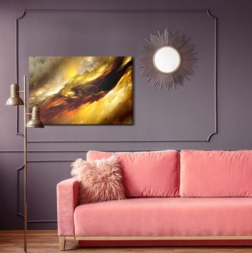 Obraz Na Płótnie ABSTRAKCJA do salonu Burzowe Niebo KOLOROWY Canvas 40x30