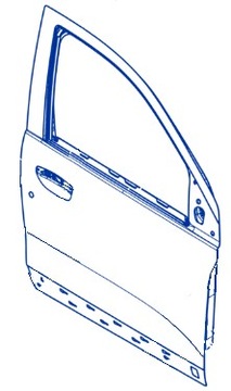 Drzwi Dacia Dokker Lodgy Prawe Przednie 801008218R