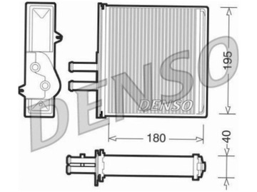 DENSO DRR09060 NÁHRADA TEPLÁ TOPENÍ INTERIÉR
