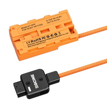 ZGCINE DT-NPF D-Tap к фиктивной батарее NPF, плетеная