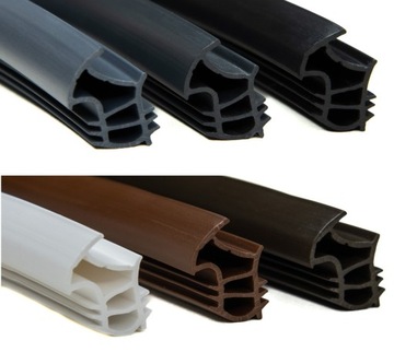 USZCZELKA UNIWERSALNA DRZWI METALOWE ZEWNĘTRZNE WEJŚCIOWE BRĄZ CIEMNY 1mb