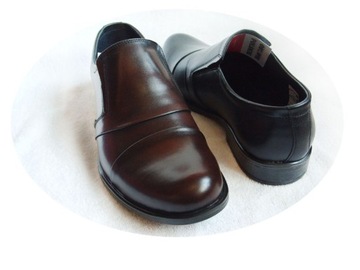 Skorzane BUTY MESKIE szerokie TĘGOSĆ H XX CZERŃ 43