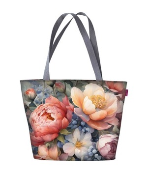 Torebka z nadrukiem Bertoni wodoodporna shopper Holi wzór - Felicia