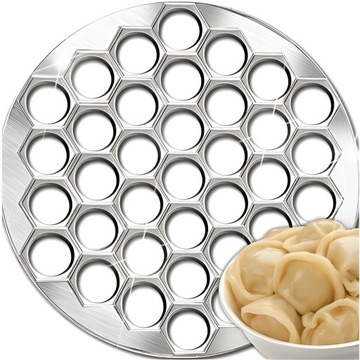PIEROŻNICA FORMA DO PIEROGÓW USZEK RAVIOLI FOREMKA STALOWA 37SZT WYKRAWACZ