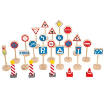 МАЛЕНЬКИЕ НОГИ деревянные дорожные знаки светофор