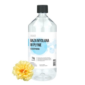 Baza Mydlana w Płynie Senzi Cosmetics Naturalne Baza Mydło W Płynie 1kg