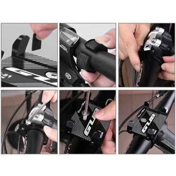 Алюминиевый держатель для телефона на велосипед, регулируемая основа Wolf Base 6-10 см X-81