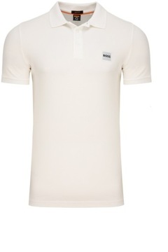 HUGO BOSS KOSZULKA POLO MĘSKA BIAŁA LOGO r. XXXL