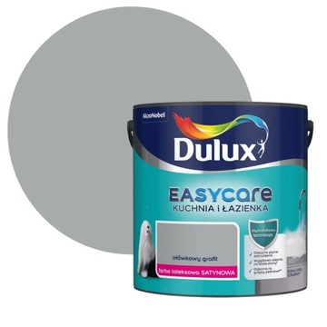DULUX EASY KUCHNIA ŁAZIENKA Ołówkowy Grafit 2,5L Satyna FARBA DO ŚCIAN