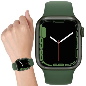 Apple Watch 7, 45 мм, GPS, зеленый алюминий, зеленый клевер, КАК НОВЫЕ