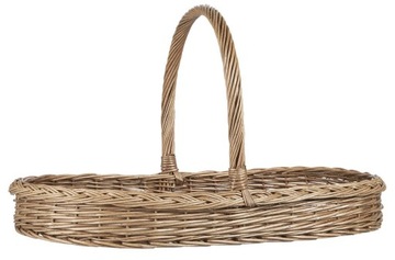 Kosz wiklinowy płaski Ib Laursen, 60 cm
