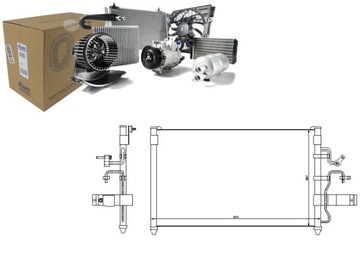 KONDENZÁTOR KLIMATIZACE DAEWOO LEGANZA 2.0/2.2 06.9