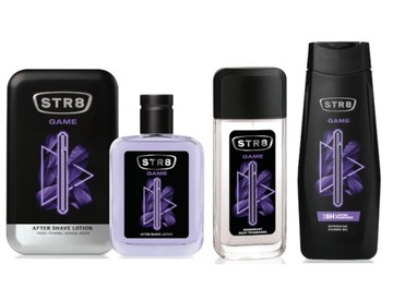 STR8 GAME ZESTAW 3cz ASL100ml + DNS85ml + ŻEL400ml
