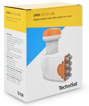 ОКТОПОНВЕРТЕР LNB 8 выходов TechniSat Unix + 8 разъемов F БЕСПЛАТНО