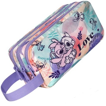 PIÓRNIK SZKOLNY SASZETKA DLA DZIEWCZYNKI STITCH PASTEL