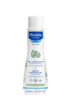 Mustela ніжний гель для миття тіла і волосся з органічним авокадо 200 мл