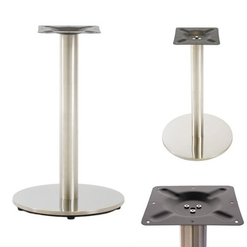 POSTUMENT DO STOŁU PODSTAWA NOGA METALOWA SREBRNA STOLIKA LOFT CHROM ARP176