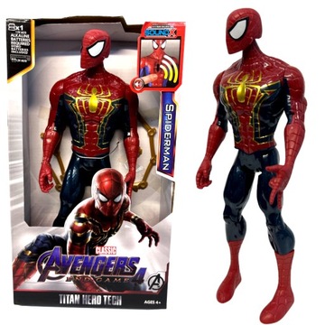 DUŻA FIGURKA SPIDERMAN 30CM DŹWIĘK INTERAKTYWNA
