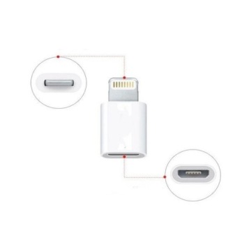 Переходник Lightning на MicroUSB - для iPhone iPad