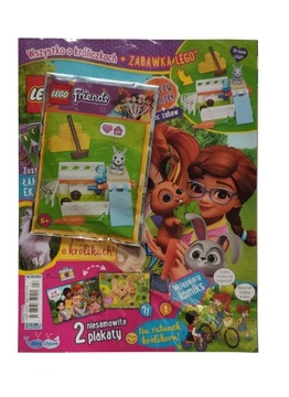 Magazyn LEGO Friends Minifigure Czasopismo-02/2022-Króliczek i plac zabaw