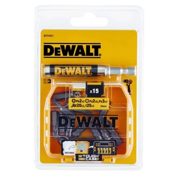 zestaw końcówek z uchwytem 16 szt. Dewalt DT71511