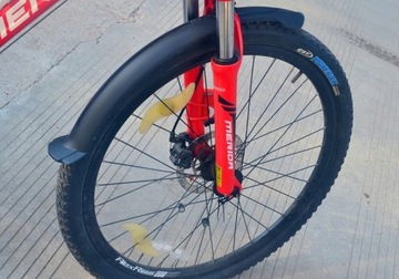 КОМПЛЕКТ ВЕЛОСИПЕДНЫХ КРЫЛЬЕВ НАБОР ПЕРЕДНИХ ЗАДНИХ ВЕНТИЛЯТОРОВ CROSS MTB 26 ДЮЙМОВ, ЧЕРНЫЙ