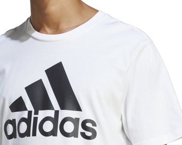 ADIDAS T-SHIRT MĘSKA KOSZULKA BIAŁA BAWEŁNA