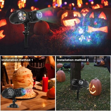 3w1 ŚWIĄTECZNY PROJEKTOR LED LASEROWY Z PILOTEM