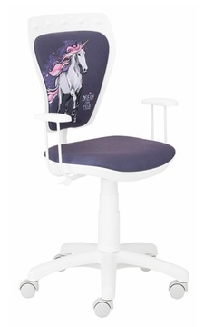 KRZESŁO MINISTYLE WHITE JEDNOROŻEC BIAŁY PASTEL