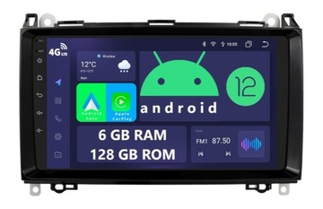 RADIO 2DIN ANDROID MERCEDES A W169 B W245 W639 VITO VIANO W906 SPRINTER