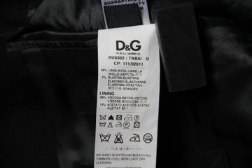 Dolce & Gabbana Brad Suit _ шерстяной костюм черный элегантный _ 50